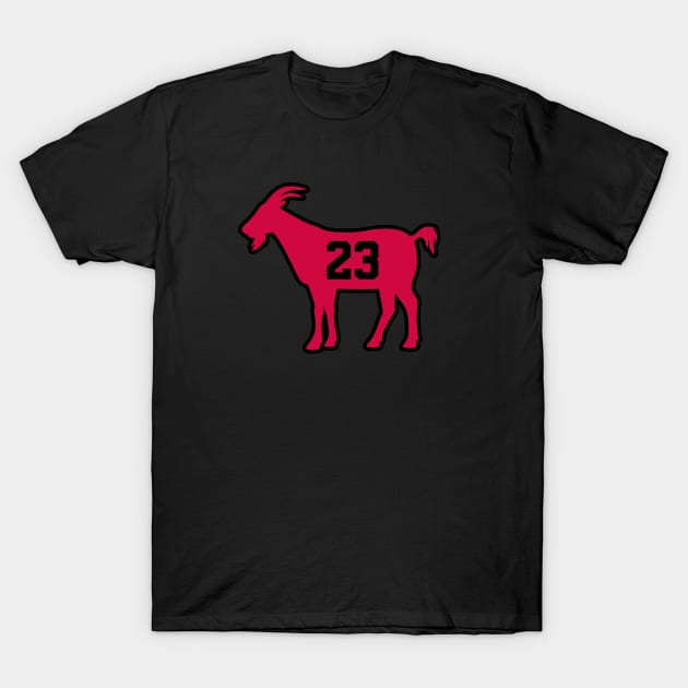 CHI GOAT - 23 - Black T-Shirt by KFig21